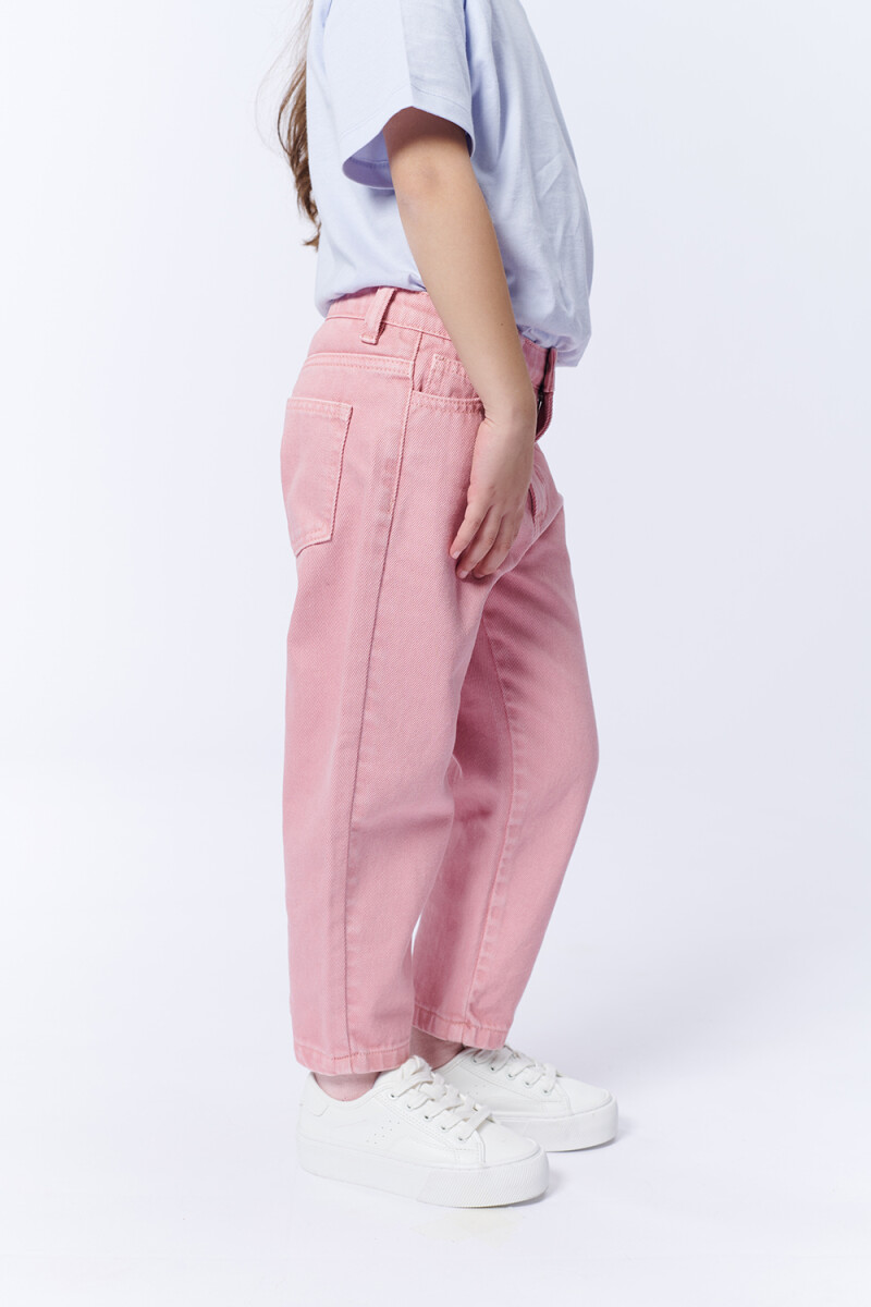 Pantalón Jean Slouchy Rosa