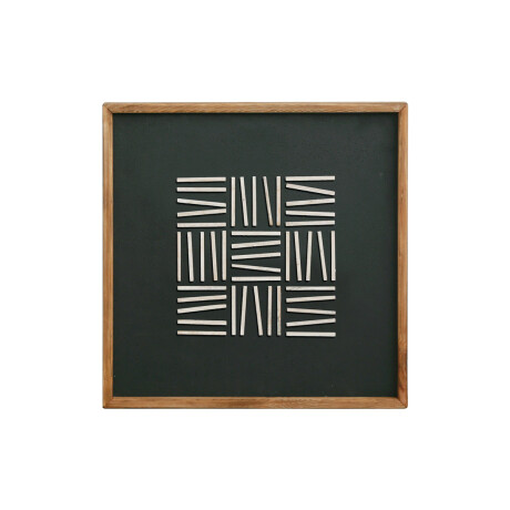 CUADRO DECORATIVO MADERA MACIZA 62 Cm x 62 Cm - LÍNEA RÚSTICA N°1