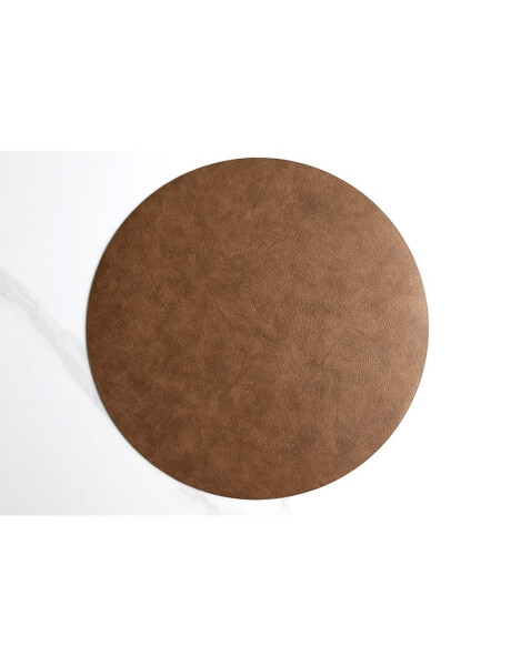 INDIVIDUAL PVC SIMIL CUERO D38CM MARRON INDIVIDUAL PVC SIMIL CUERO D38CM MARRON