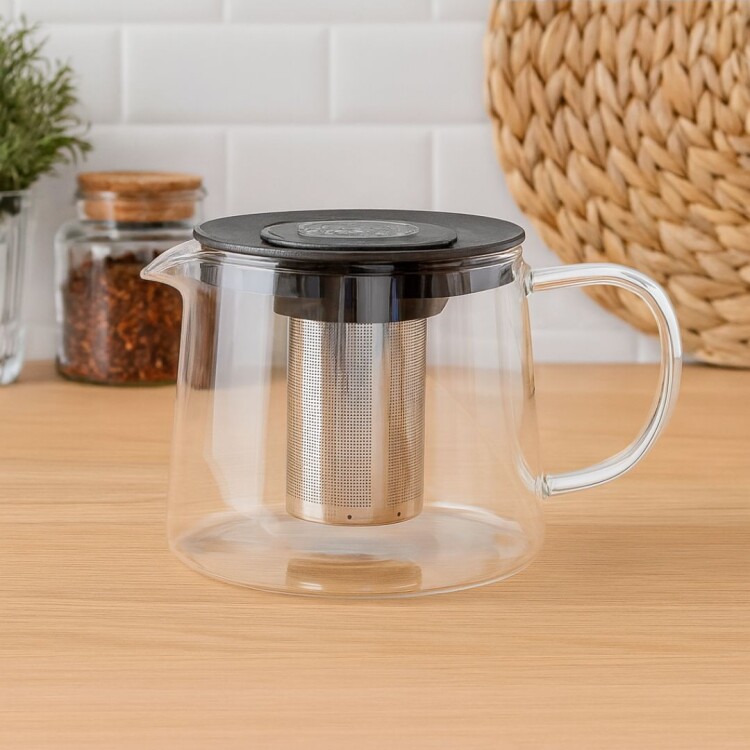 Tetera De Vidrio con Infusor Tramontina 900ml Tetera De Vidrio con Infusor Tramontina 900ml