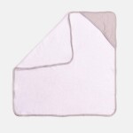 Toalla con Capucha 80x80 Cuadritos Beige