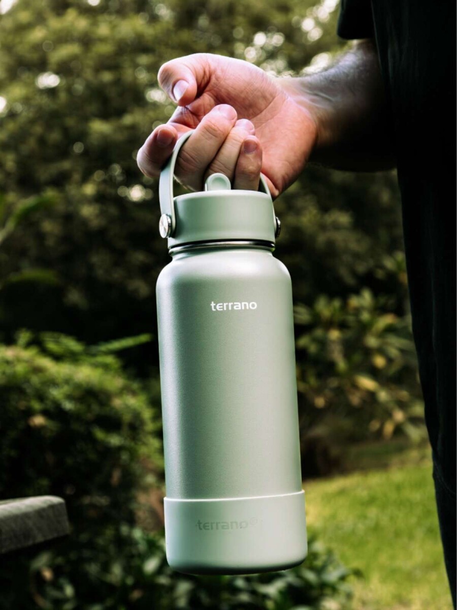 Botella Térmica Con Pico 950Ml. - Oliva 
