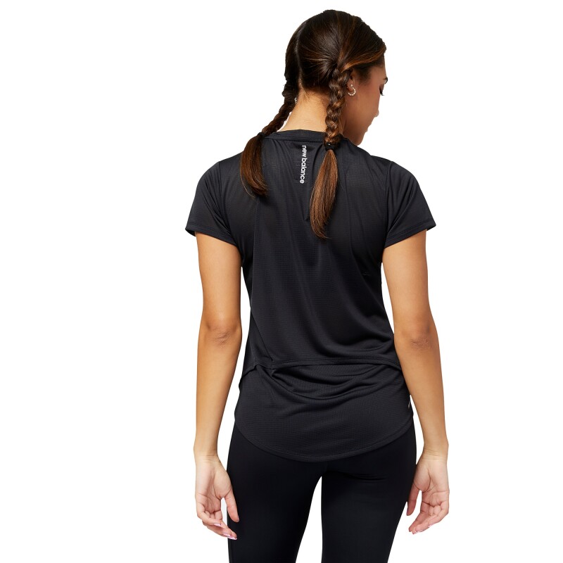 Remera New Balance de dama - WT23222BK BLACK