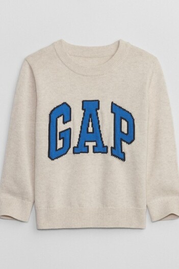Sweater Logo Gap Toddler Niño Ivory Frost