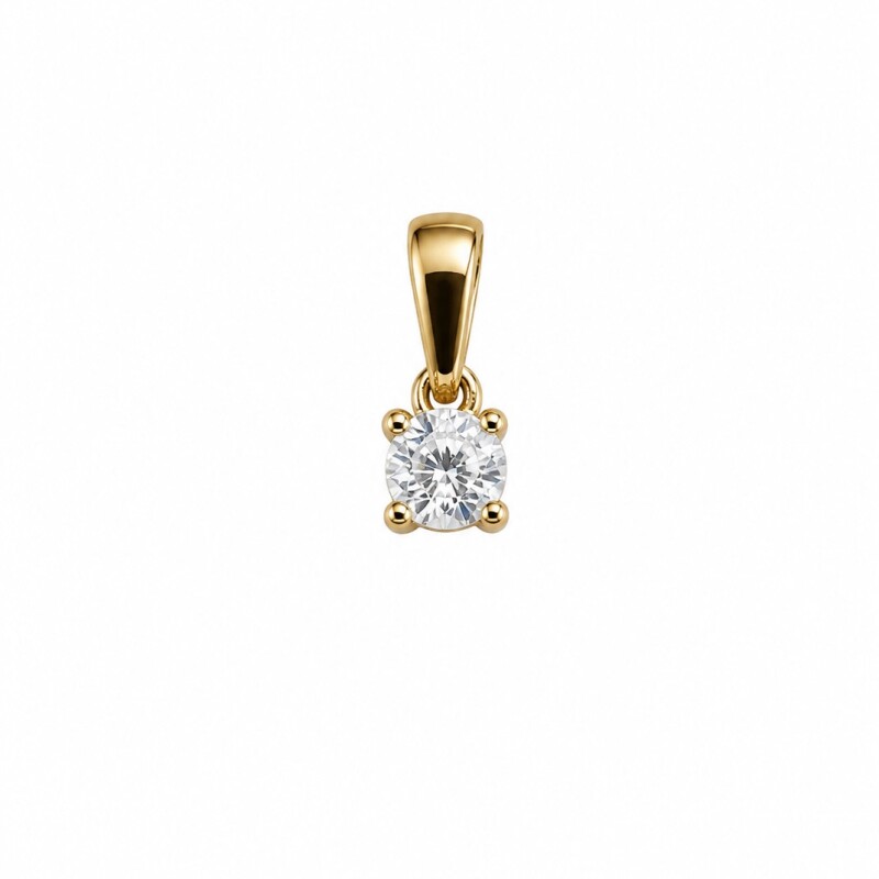 Colgante con zirconia en oro Colgante con zirconia en oro