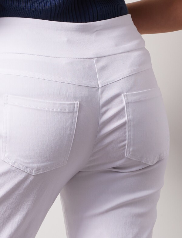 Pantalon Pull On Ankle BLANCO