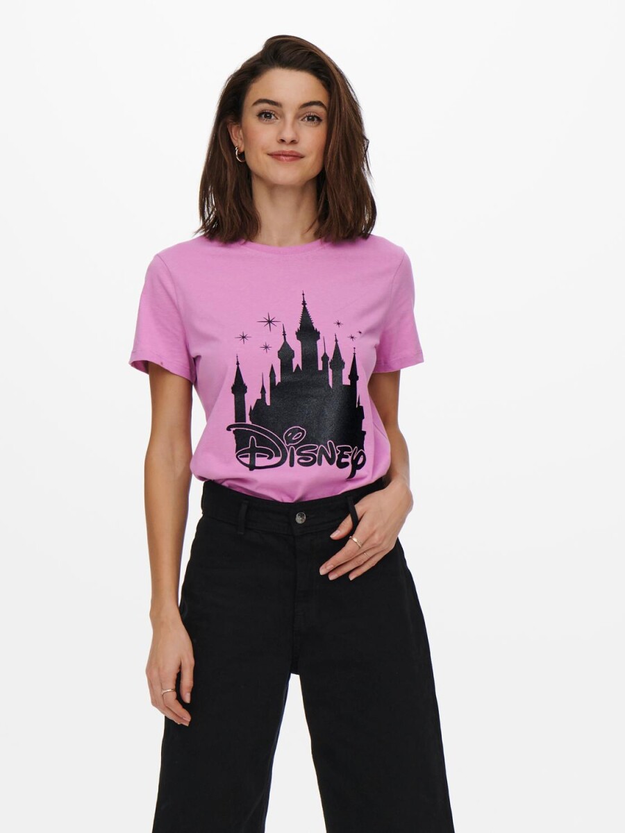 Camiseta Disney Con Estampa - Opera Mauve 