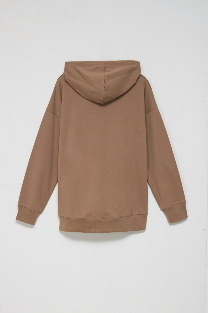 Hoodie deportivo Visón