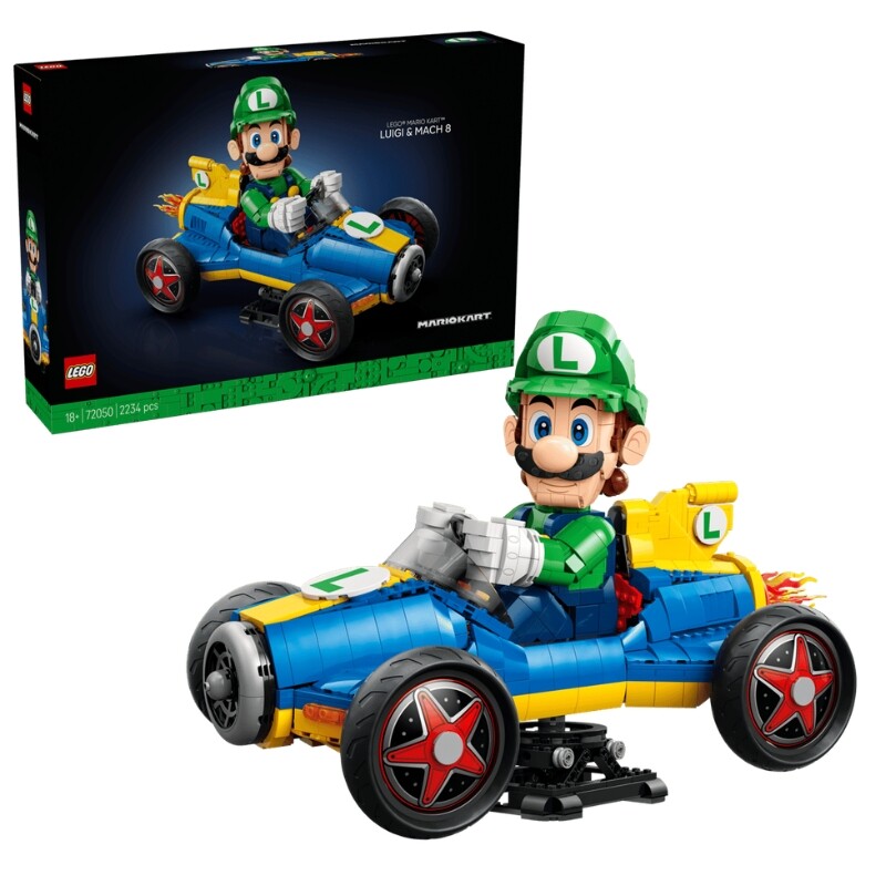 Lego Mario Kart Luigi Mach 8 Lego Mario Kart Luigi Mach 8