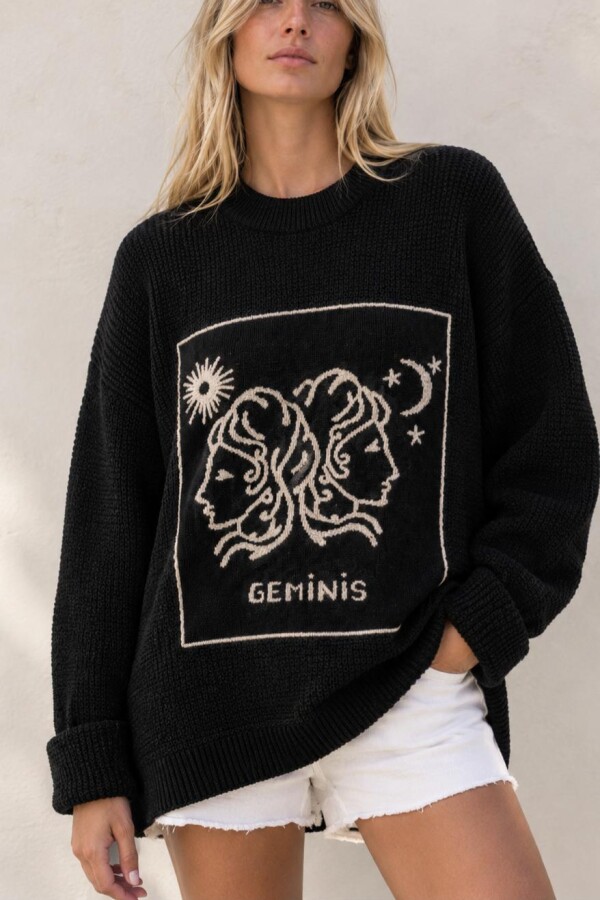 Sweater Géminis Negro