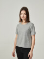 Remera Nontuela Gris Melange Medio