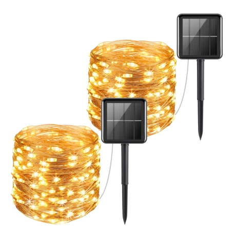 Guía de 100 Luces Exterior Solar KIQW-027 12M 001