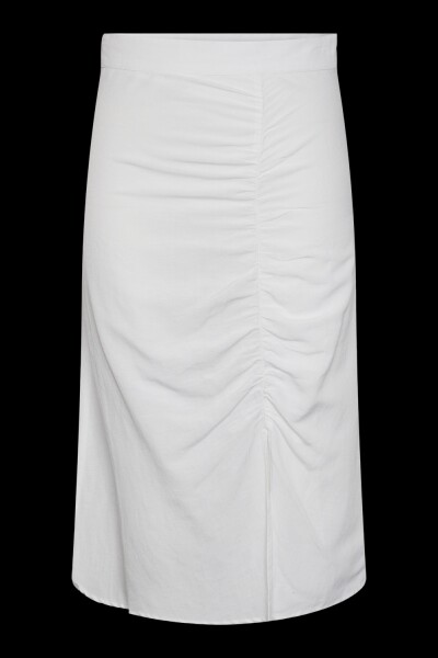 Falda Milano Plisada Midi Bright White