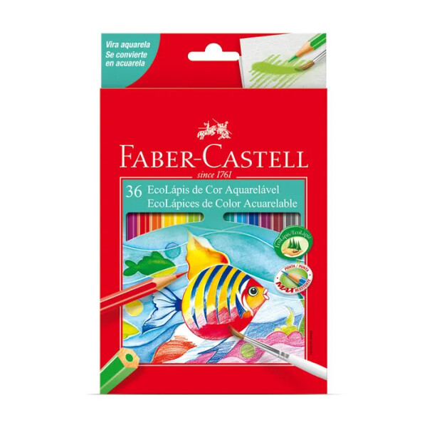 Lápices acuarelables Faber-Castell 36 colores