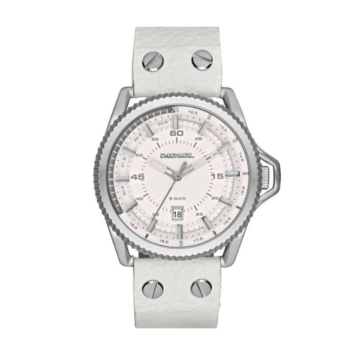 Reloj Diesel Fashion Cuero Blanco 