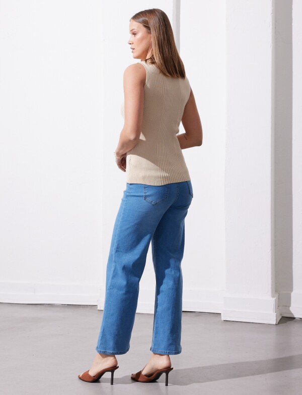 Musculosa Ribs Colors BEIGE