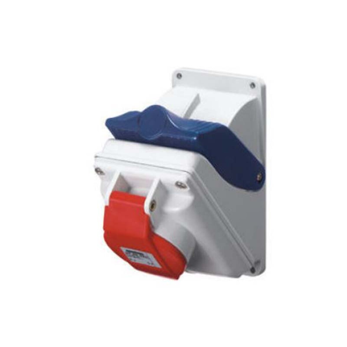 Tomacorriente con interruptor 3P+N 16A 6HS 380V roja IP44 - GG6430 