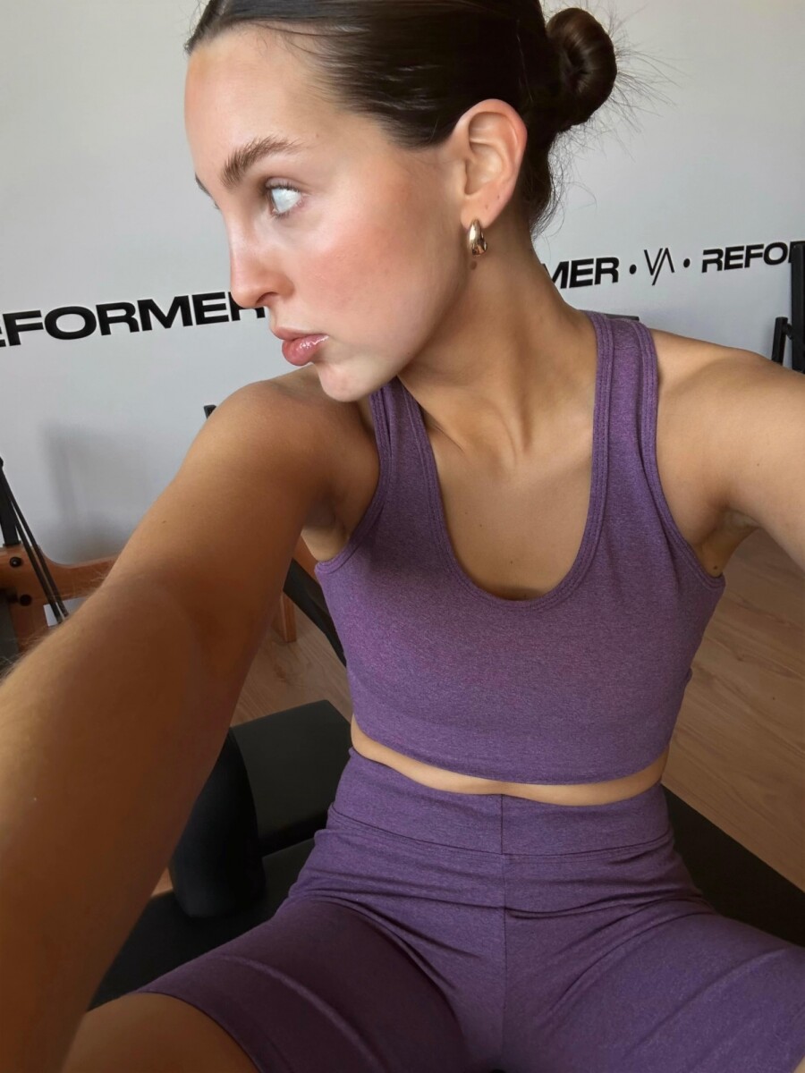 Top Delta - Lila Jaspeado 