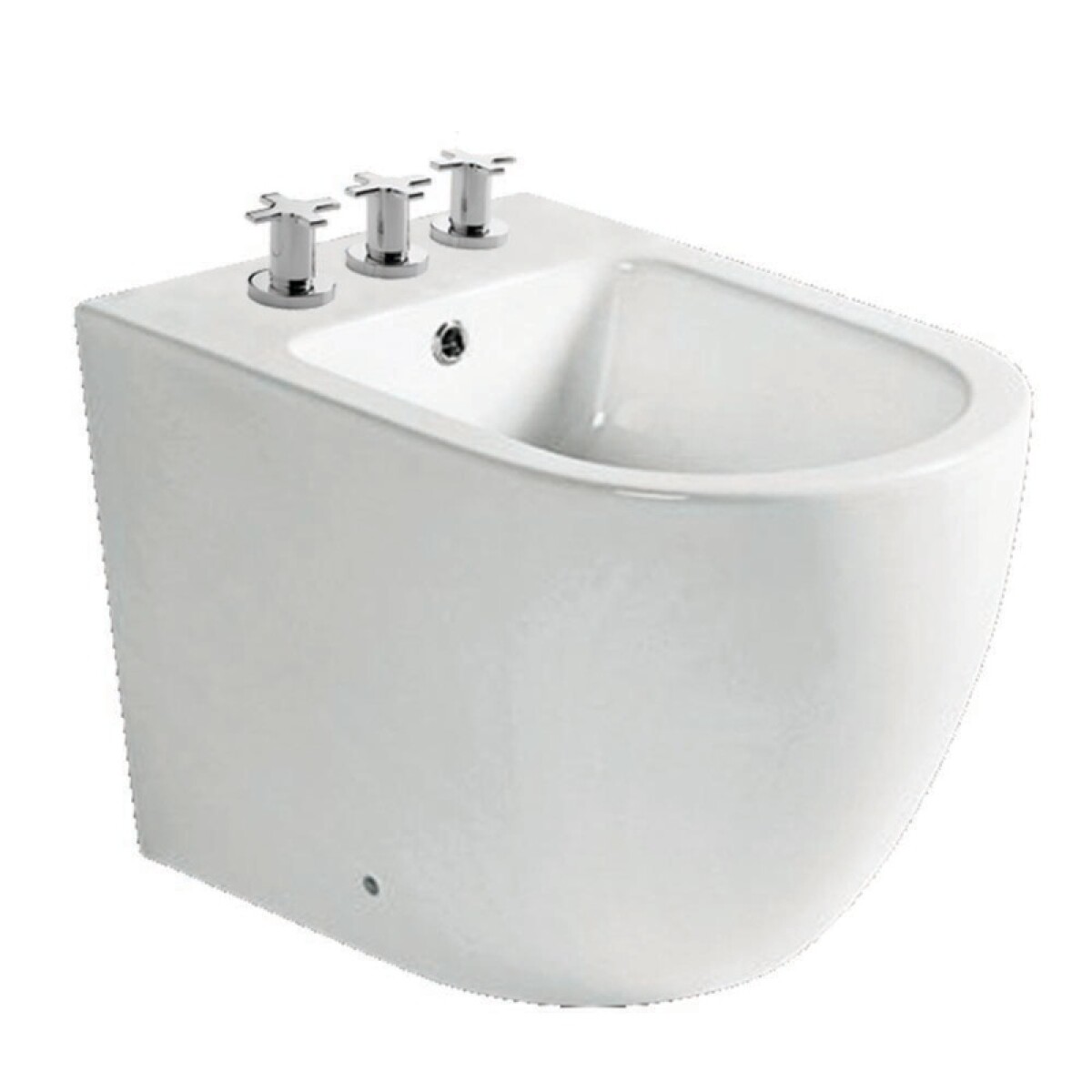 Blanco Bide 3 Agujeros Modelo Krown Con Transferencia 