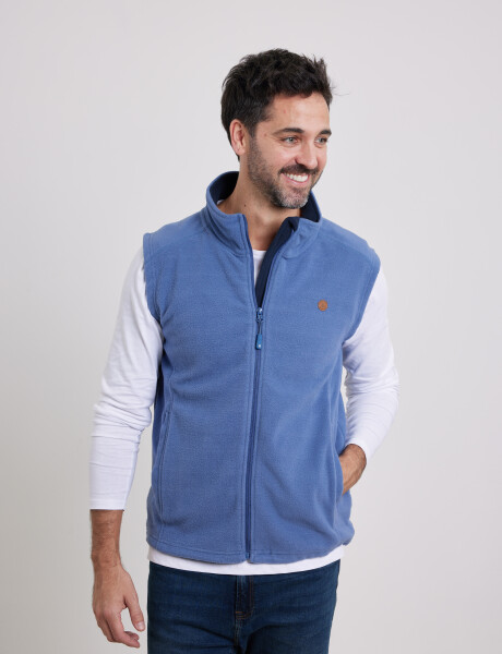 Chaleco Polar Navigator Azul Piedra
