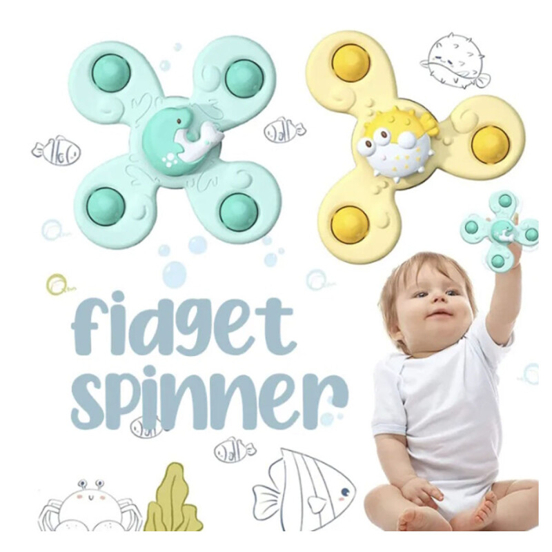 Spinner Giratorios Con Ventosa Resistentes al Agua Set de 3 Spinner Giratorios Con Ventosa Resistentes al Agua Set de 3