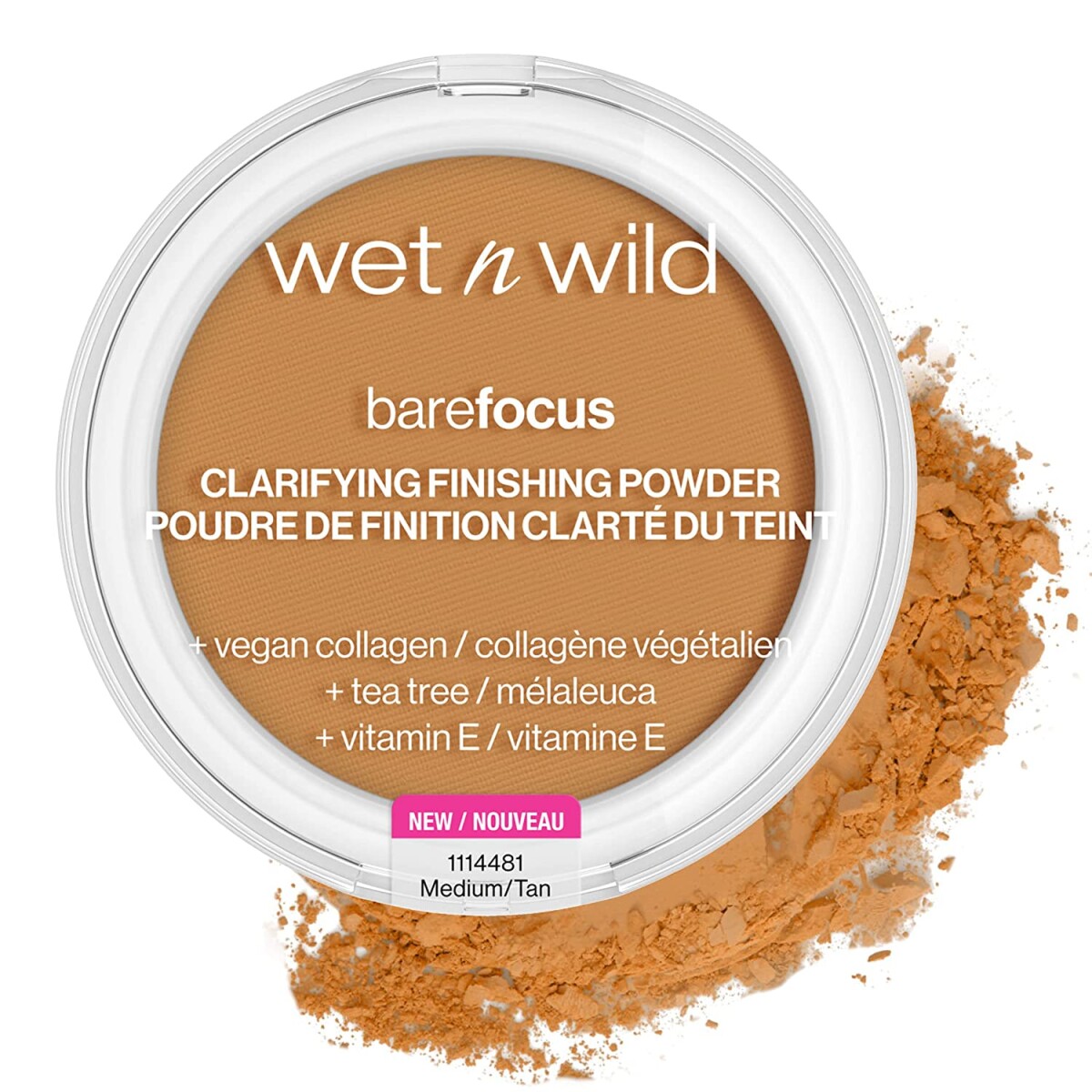 Wet n Wild Polvo Compacto Barefocus Medium/Tan 