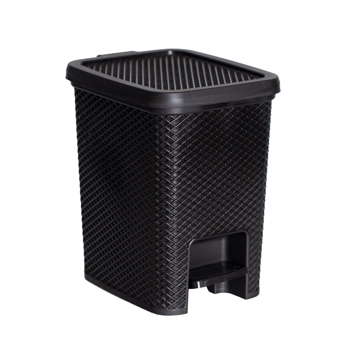 PAPELERA LINEA CON PEDAL 12 LTS NEGRA 