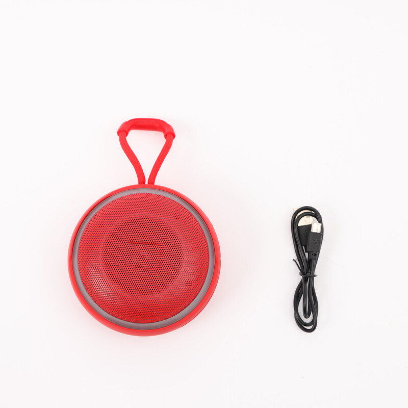 Parlante portatil bluetooth JRPOP de bolsillo con luces Rojo Parlante portatil bluetooth JRPOP de bolsillo con luces Rojo
