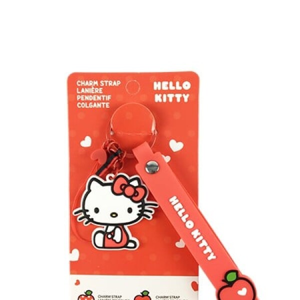 Colgante de celular Hello Kitty rojo