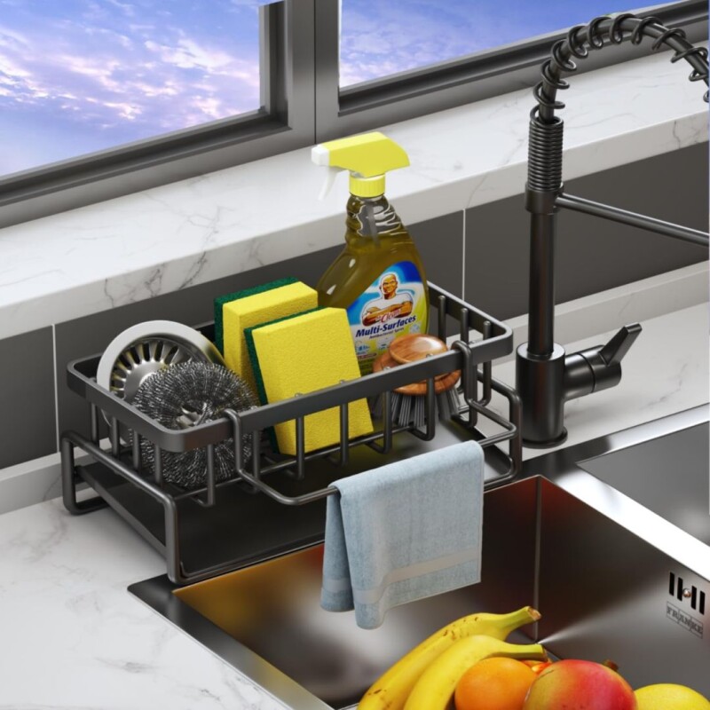 Organizador Soporte Esponja Fregadero Cocina Baño Detergente Organizador Soporte Esponja Fregadero Cocina Baño Detergente