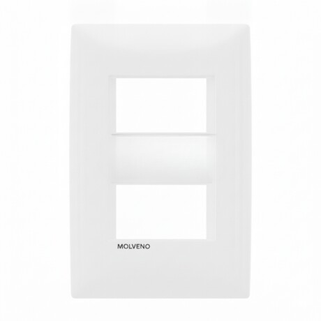 PLAQUETA BLANCA C BASTIDOR 2 MODULOS ATENEA Plaqueta c/ Bastidor 2 Módulos Atenea Blanca