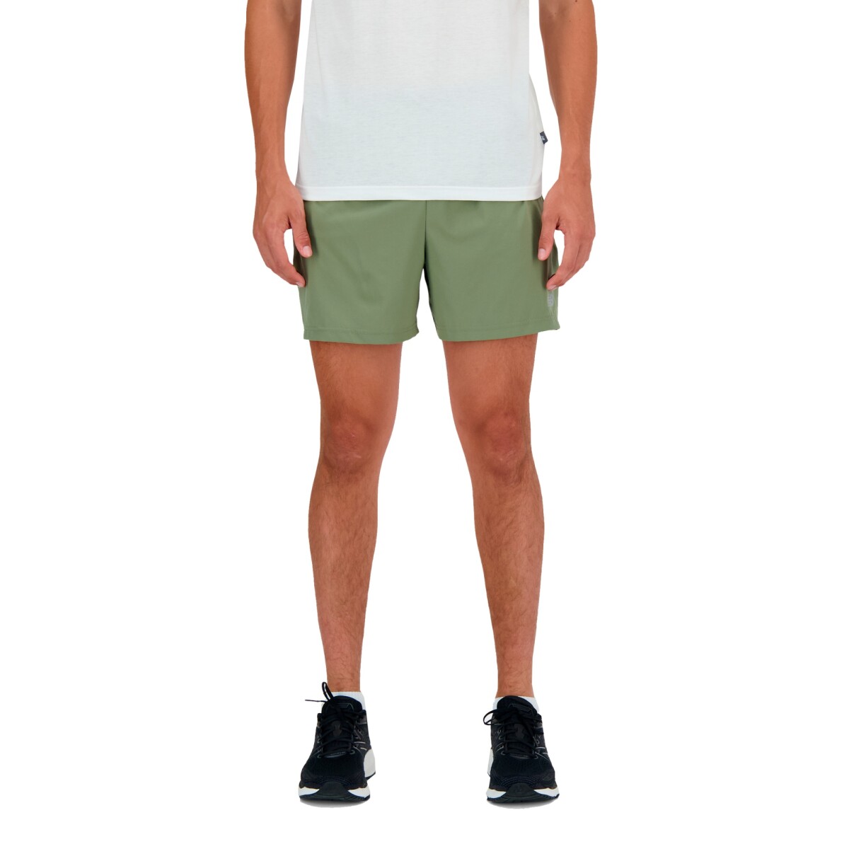 Short New Balance de Hombre - 5 INCH BRIEF - MS41227DEK - GREEN 