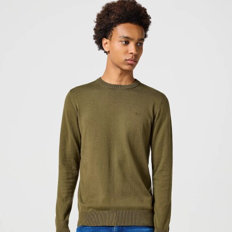 Buzo Wrangler de Hombre - KNIT SWEATER - 112357202IVYGREEN ELD