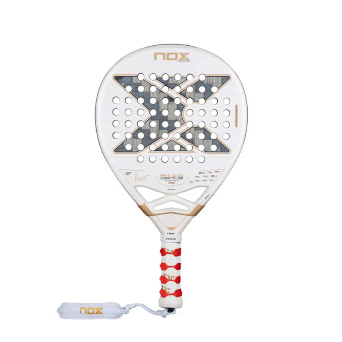 Paleta Nox AT10 Genius 12 K Xtreme - Blanca 