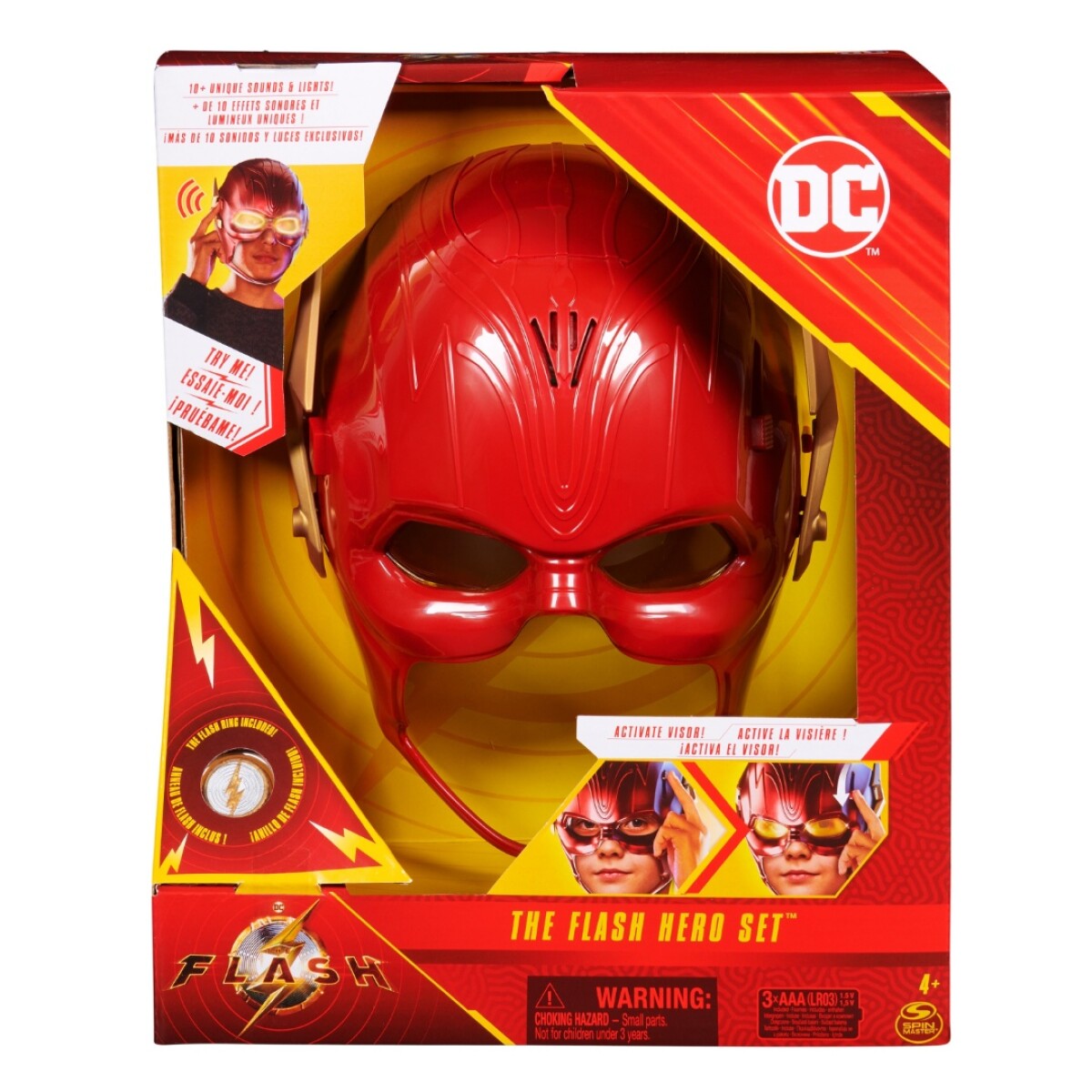 Máscara y Anillo Flash con Sonido Dc Comics - 001 