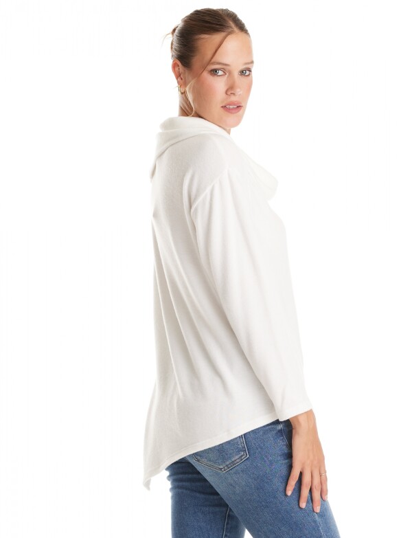 Buzo Soft Cuello Volcado CRUDO