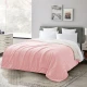 Frazada Manta Polar Termica Con Corderito 2 Plazas Rosa