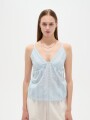 Musculosa Cusia Celeste Claro