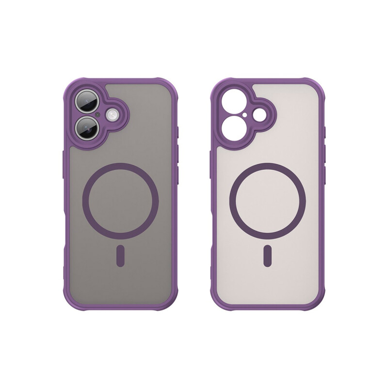 Protector para iPhone 17 con bordes color púrpura Protector Para Iphone 17 Con Bordes Color Púrpura