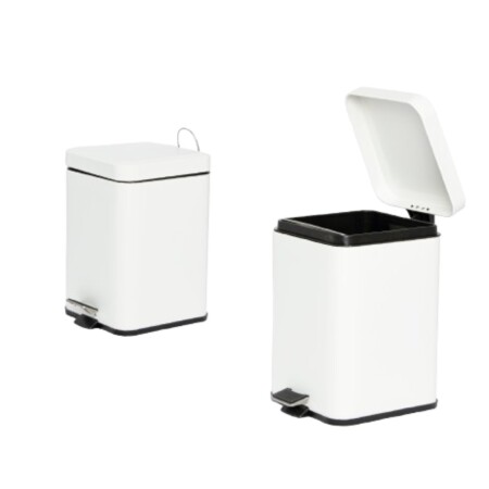 PAPELERA CUADRADA 6LTS Blanco