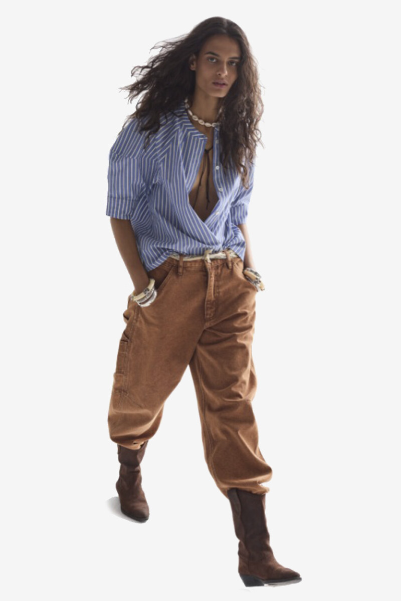 CAMBRIA POPLIN SHIRT Celeste