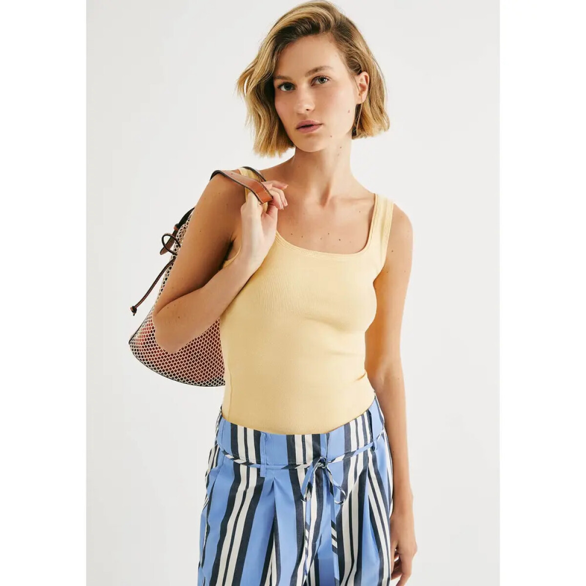 BLUSA SM FEM - AMARELO CLARO 