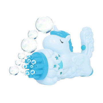 Pistola Burbujero Infantil Niños Automatico Unicornio Variante Color Celeste