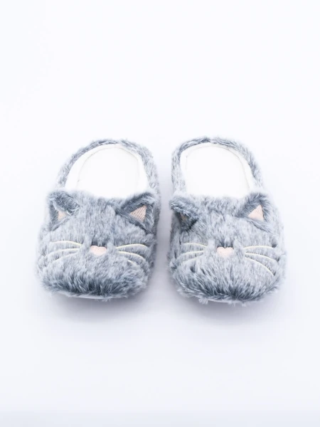 PANTUFLA CORIL GRIS OSCURO