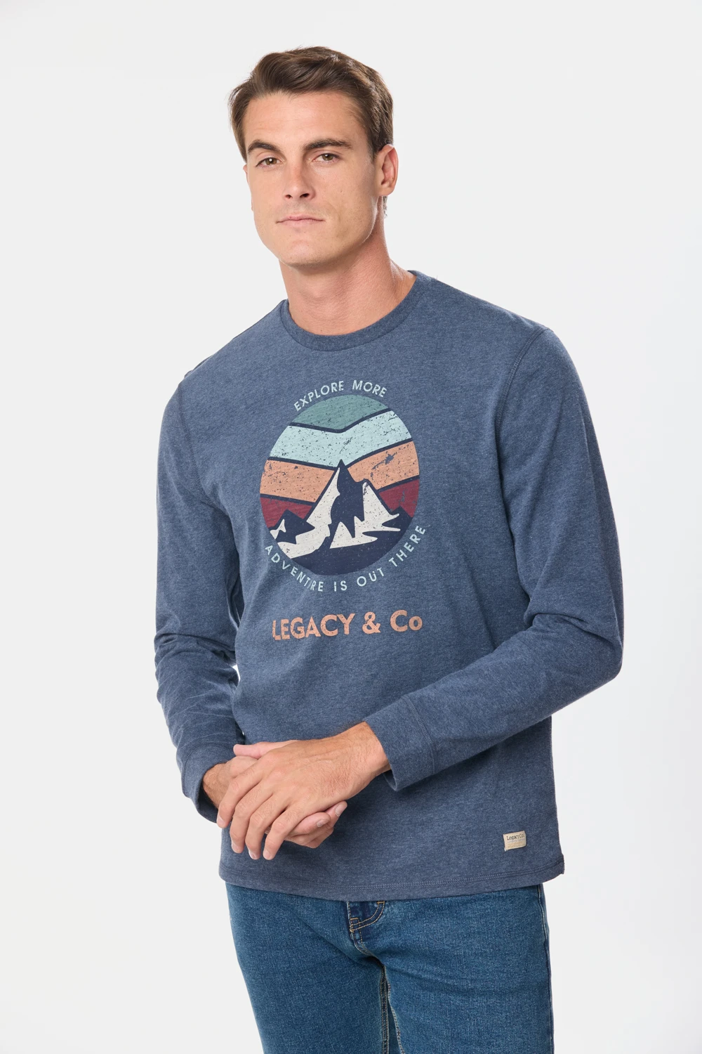 REMERA ESTAMPADA Azul