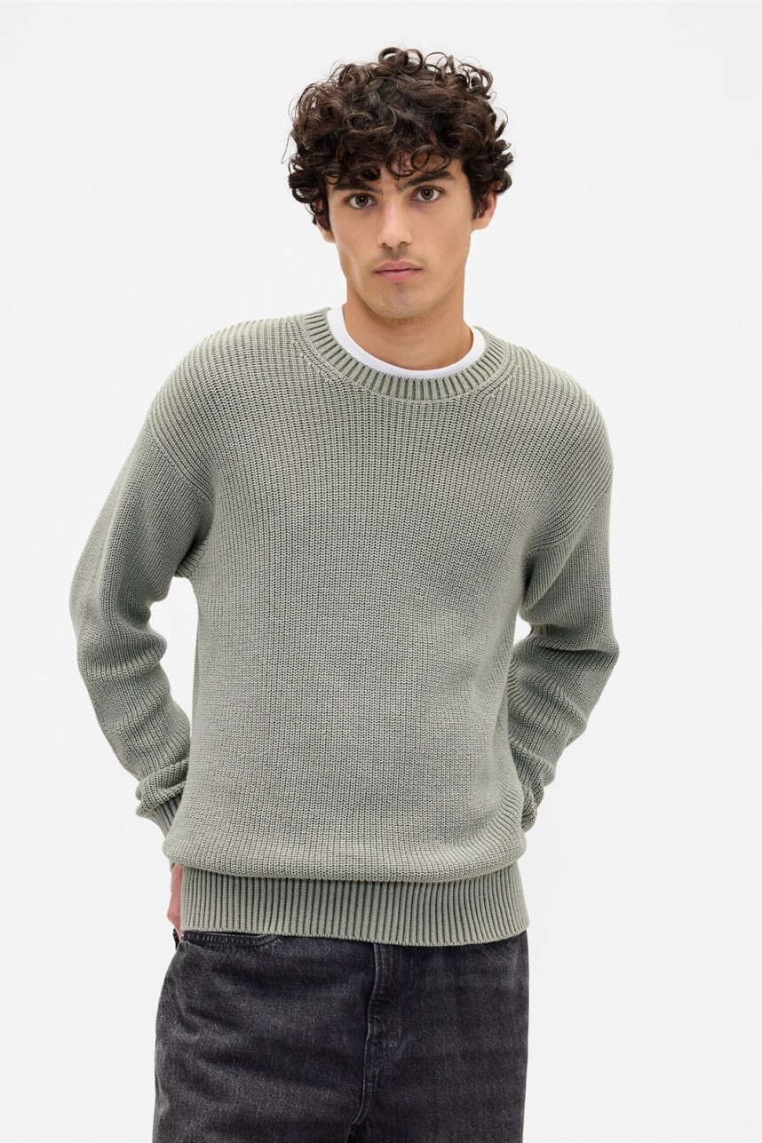 Buzo Rib Hombre Iceberg Green 16-5808