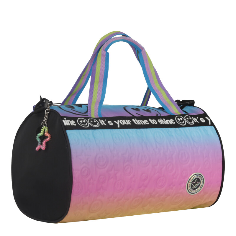 Bolso Infantil Footy Your Time Celeste - Negro - Rosado