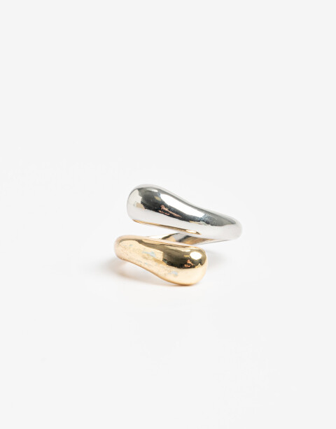 Anillos Medianos y Grandes Metal Anillo Metal Biplating - Dorado