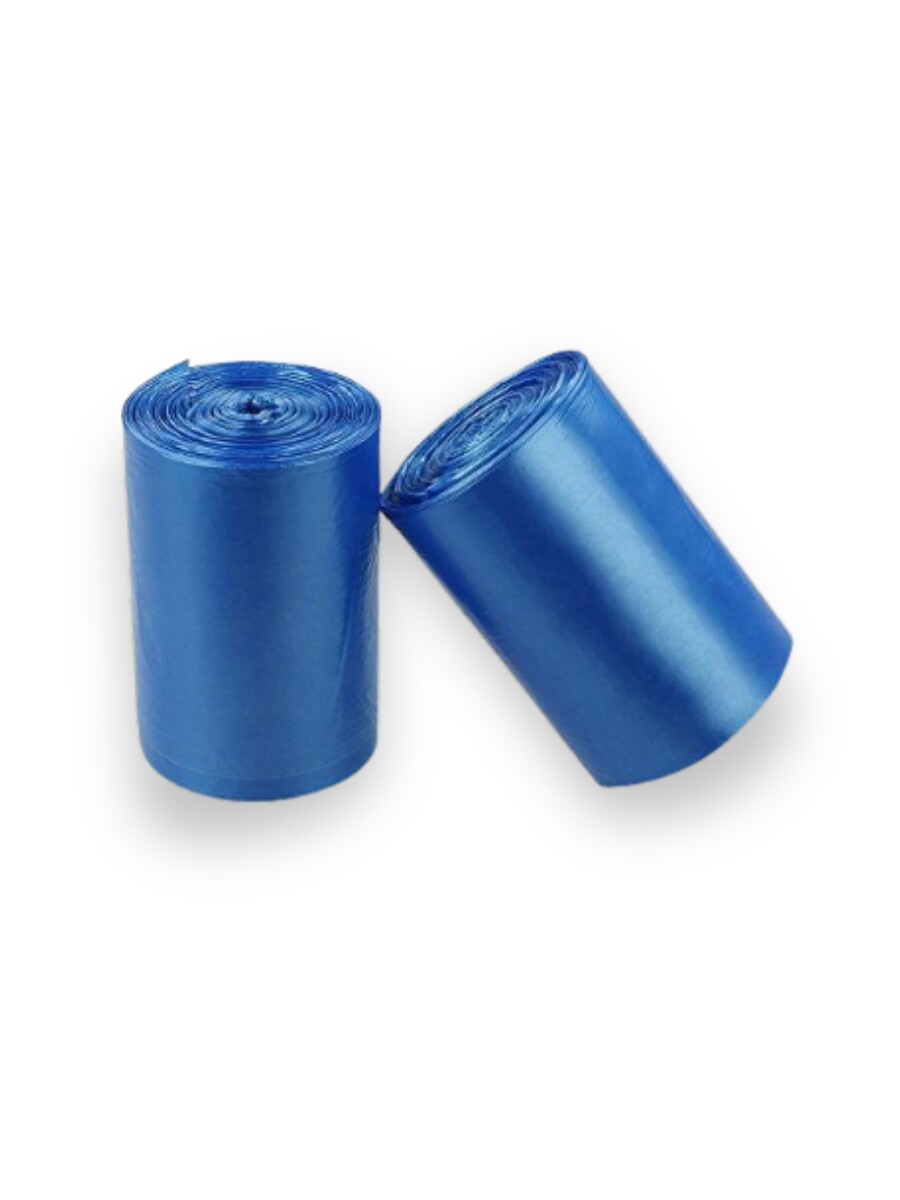 BOLSAS RESIDUOS EN ROLLOS - 50x60 cm - azul 