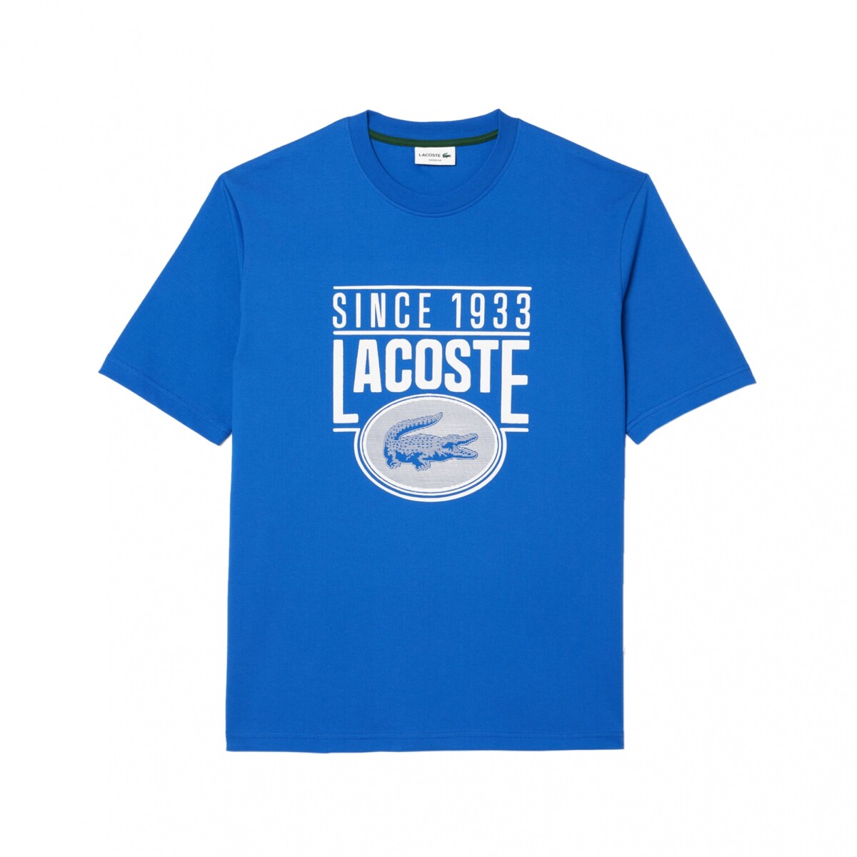 CAMISETA LACOSTE LOOSE FIT COTTON JERSEY PRINT - AZUL 